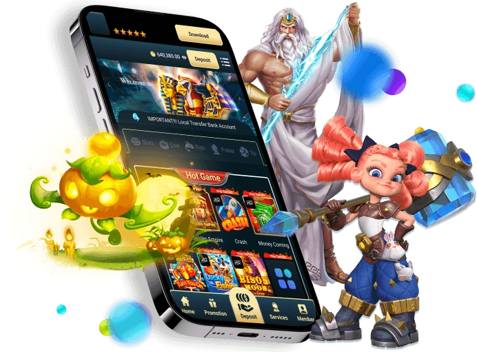 Giao diện ứng dụng f169 hiển thị nhiều loại trò chơi khác nhau như slot game, bắn cá, thể thao và casino